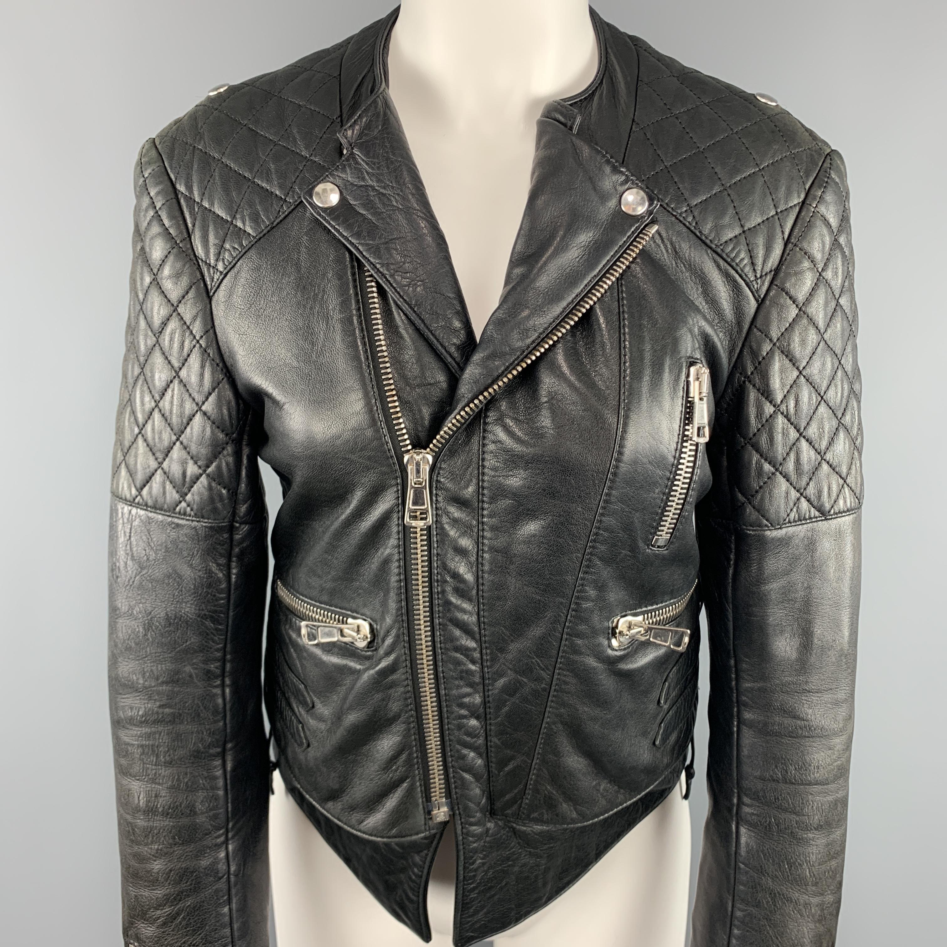 Balenciaga Moto Leather Jacket - 7 For Sale on 1stDibs | balenciaga leather  jacket, balenciaga moto jacket, balenciaga biker jacket