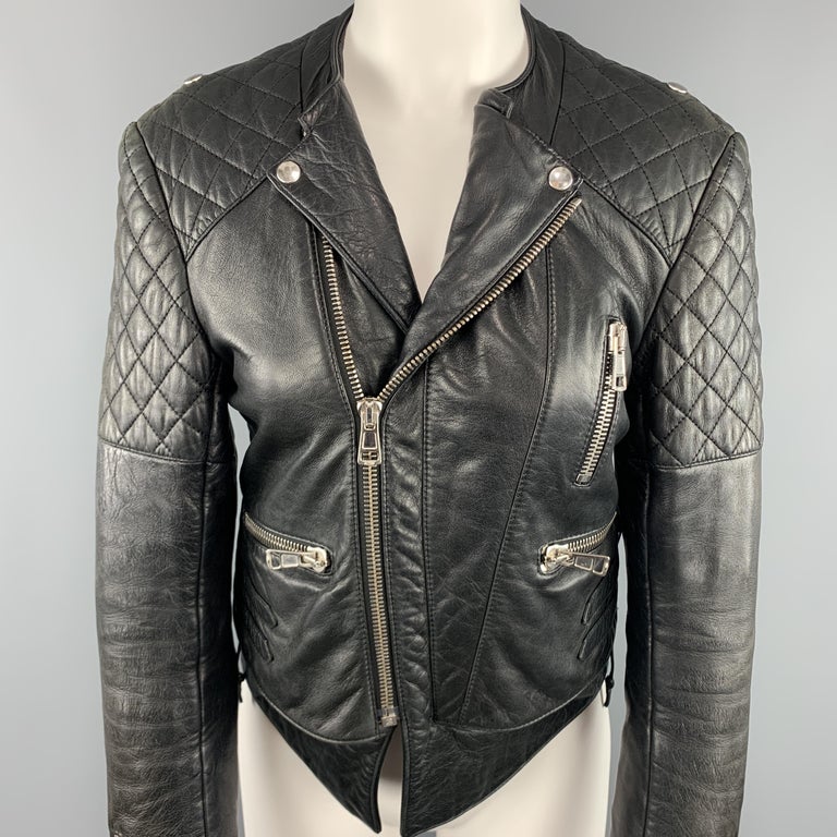 Kirken Overskrift Vend tilbage BALENCIAGA Size 8 Black Quilted Leather Biker Moto Jacket For Sale at  1stDibs | balenciaga quilted leather jacket, balenciaga leather jacket, balenciaga  moto jacket