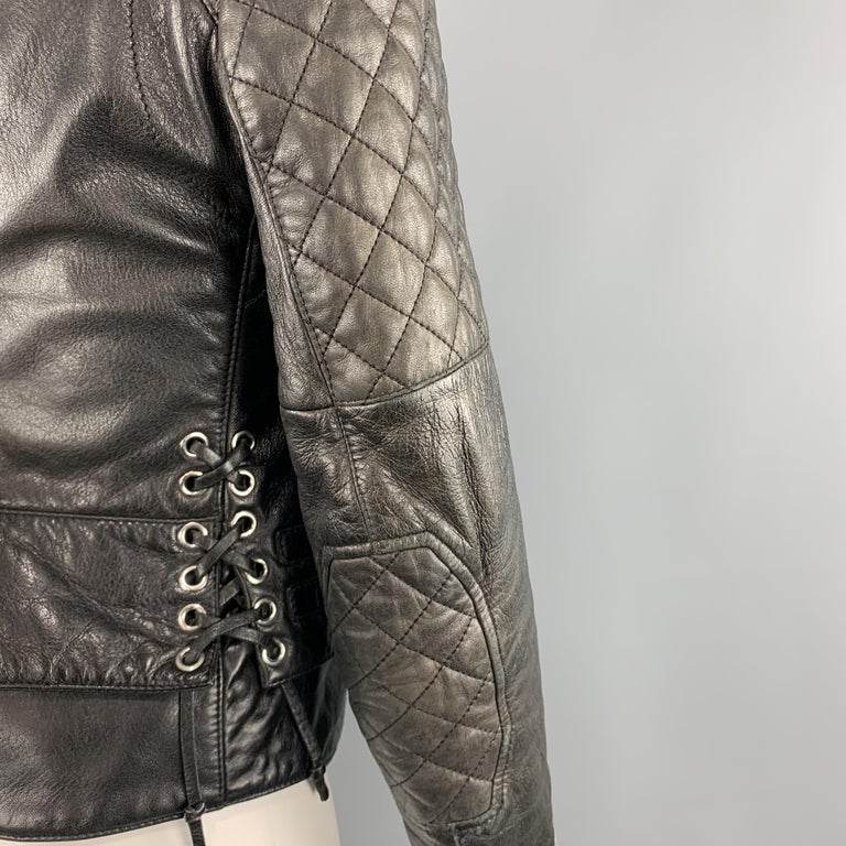 balenciaga quilted motorcycle jacket