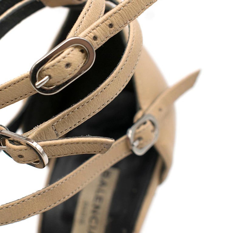 Balenciaga Slash Triple-Strap Leather Pumps EU 36.5 For Sale at 1stDibs |  triple strap shoes quotes