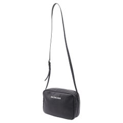 Balenciaga Small Everyday Camera Bag in Black Leather