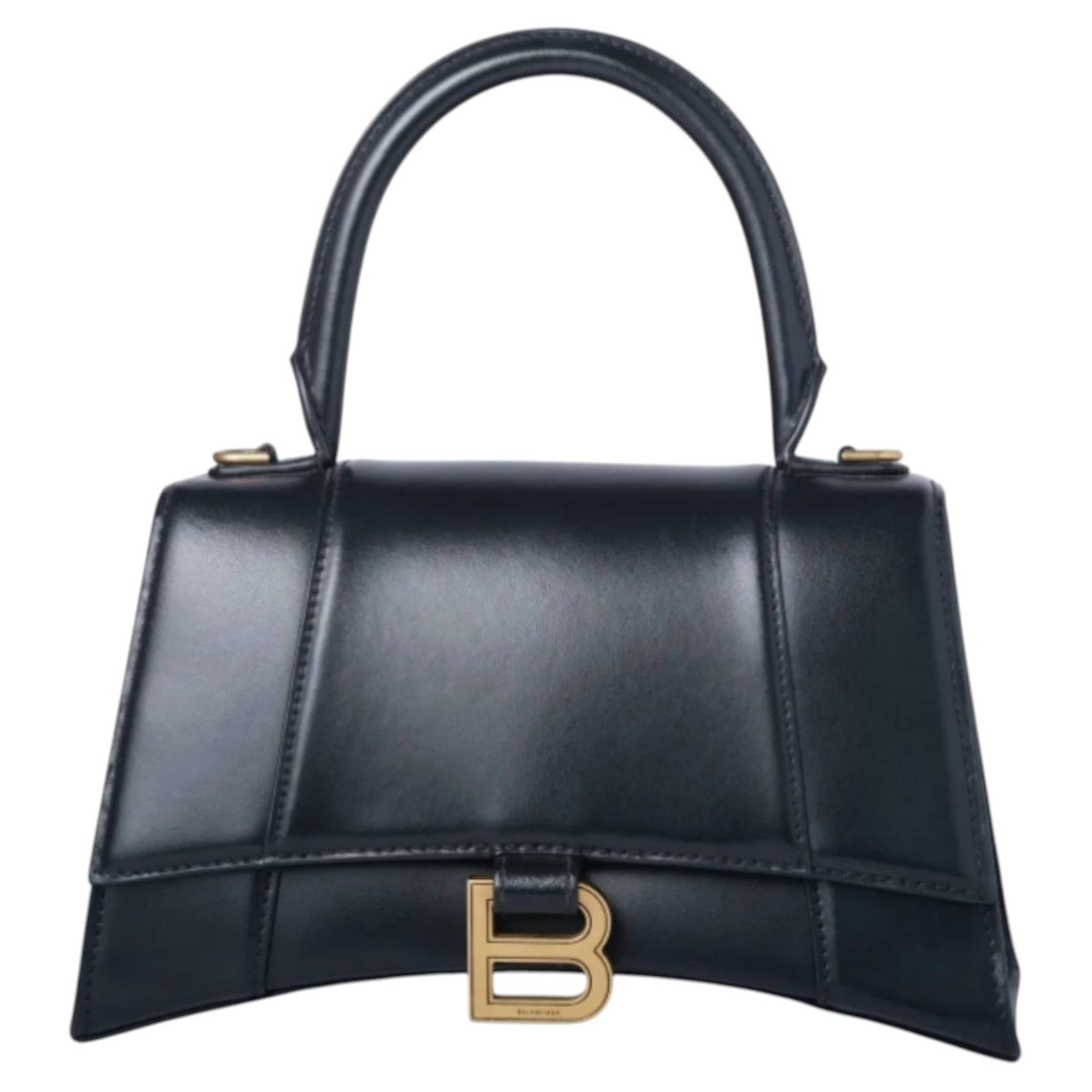 Balenciaga Small Hourglass Leather Bag - '20s For Sale