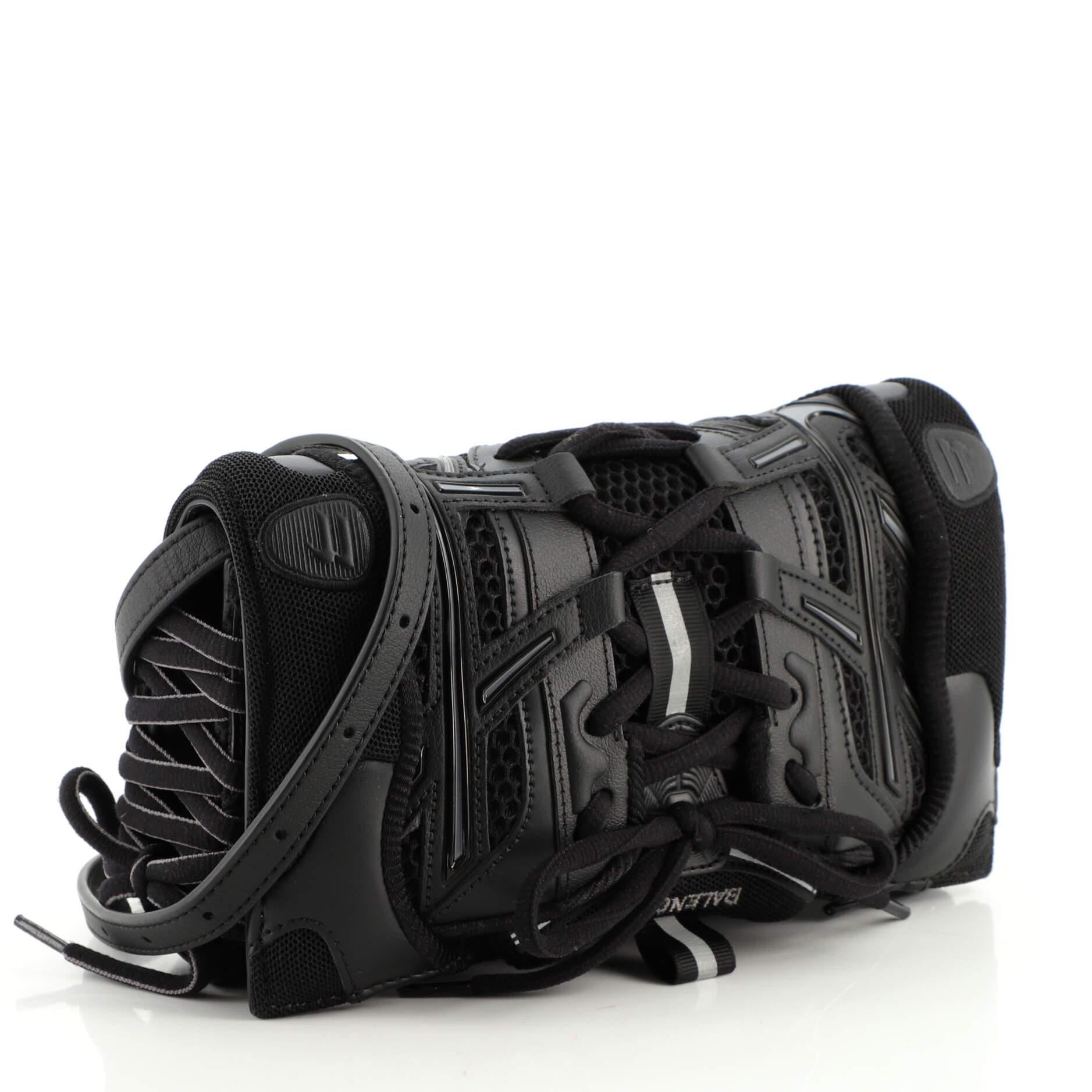 Balenciaga SneakerHead Phone Crossbody Bag Mesh and Faux Leather In Good Condition In NY, NY