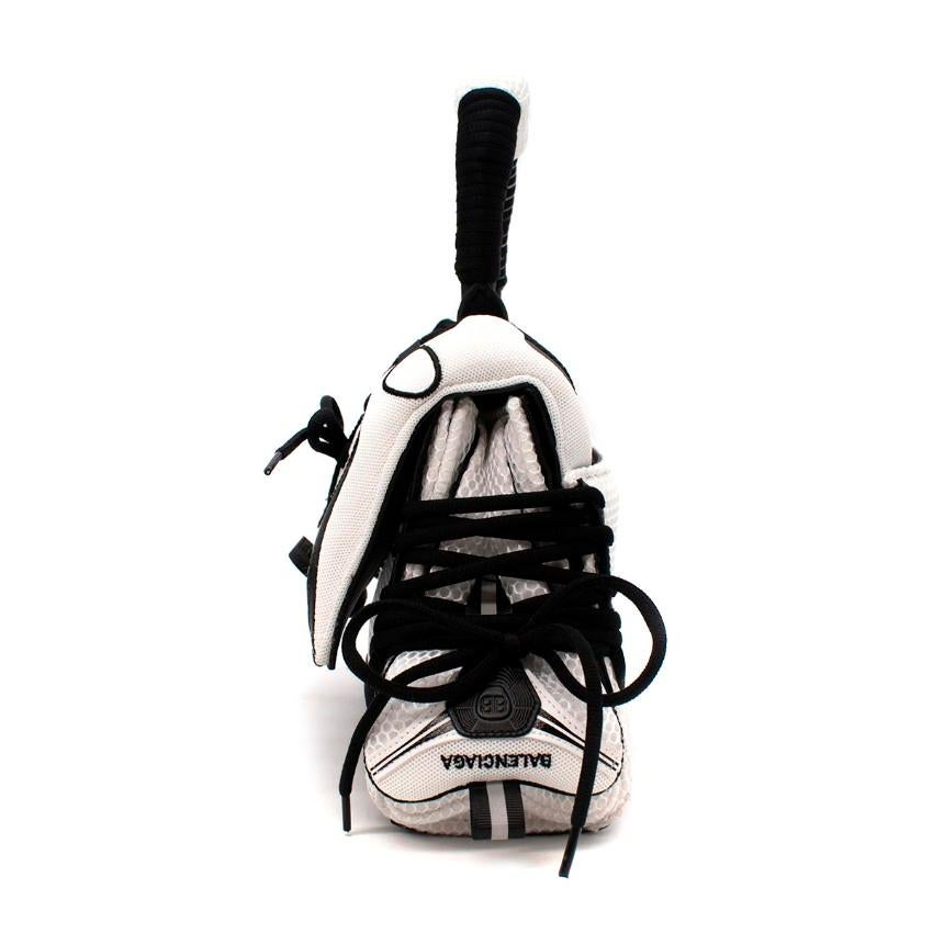 Balenciaga Sneakerhead Small Mesh and Leather Hourglass Bag at 1stDibs