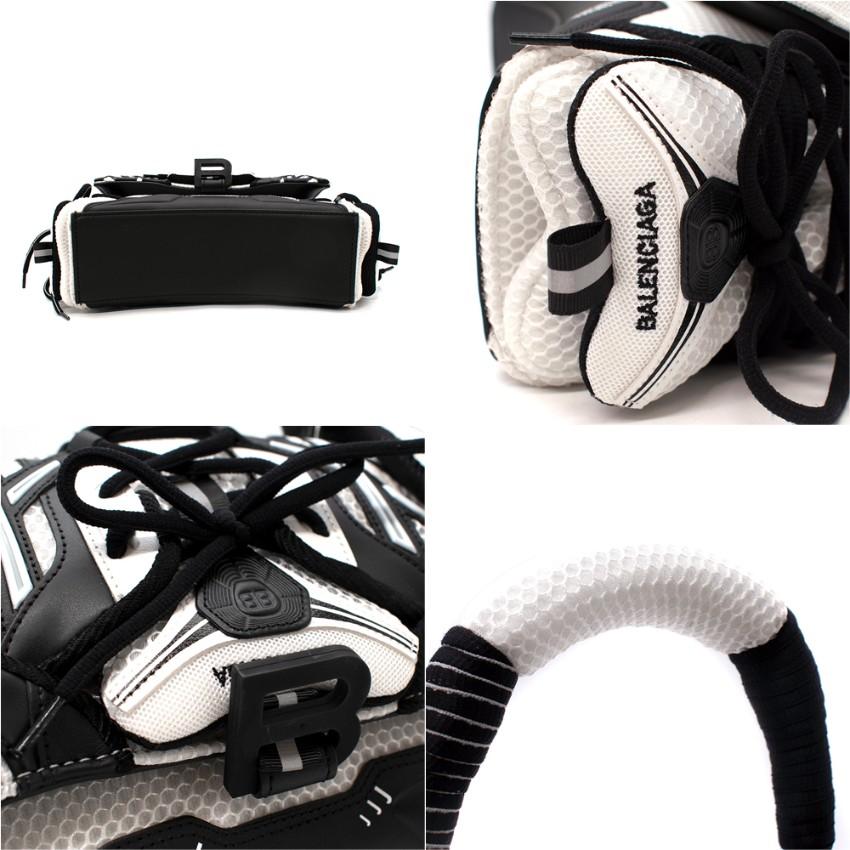 Balenciaga Sneakerhead Small Mesh & Leather Hourglass Bag