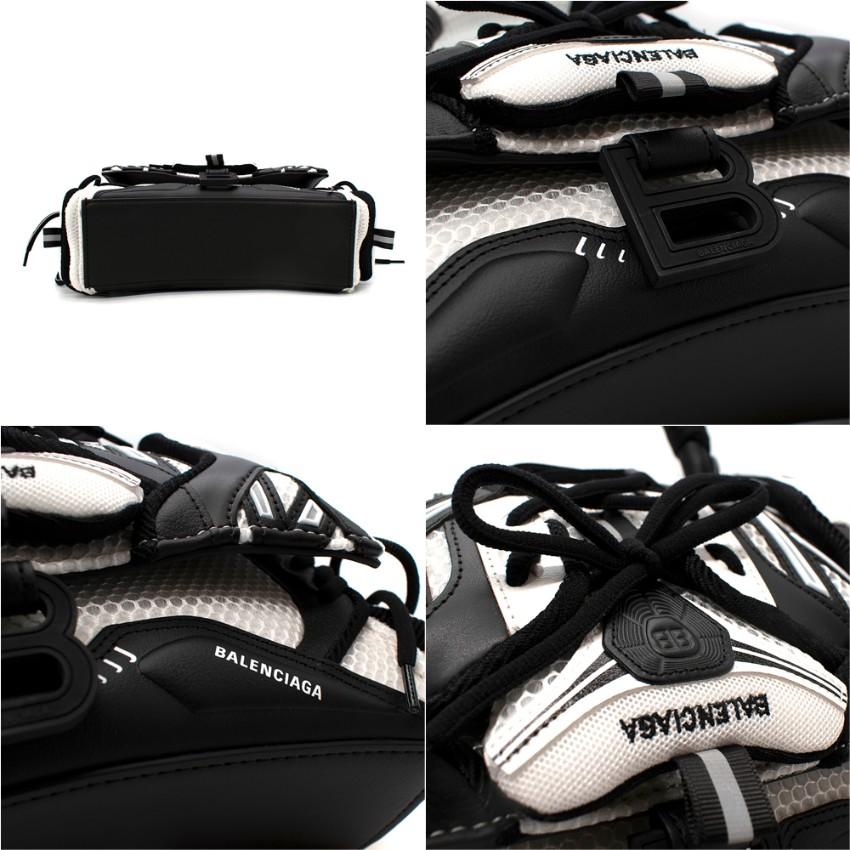 Balenciaga Sneakerhead Small Mesh & Leather Hourglass Bag In Excellent Condition In London, GB