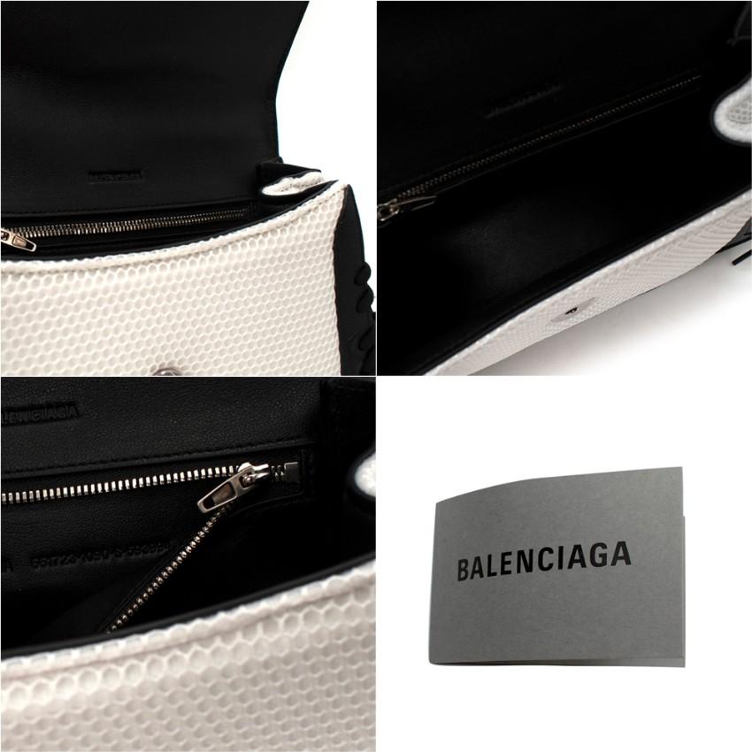 Women's Balenciaga Sneakerhead Small Mesh & Leather Hourglass Bag