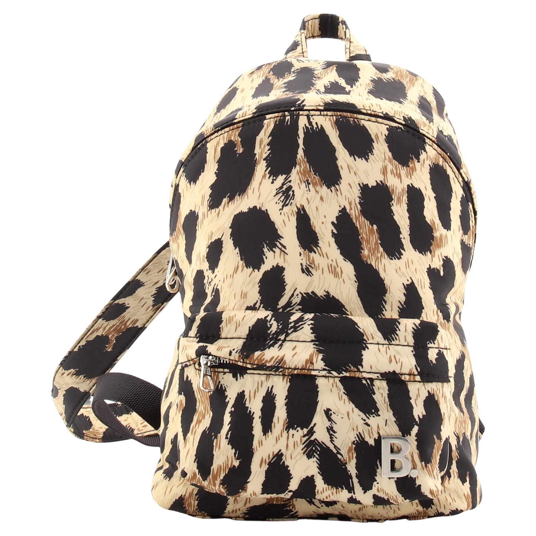 Balenciaga Soft Backpack Printed Nylon XXS