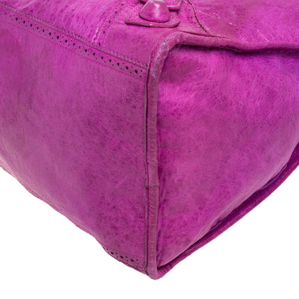 Balenciaga Sorbet Brogue Leder CGH Work Tote 5