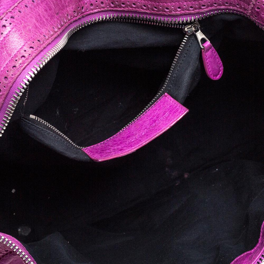Balenciaga Sorbet Brogue Leder CGH Work Tote 6