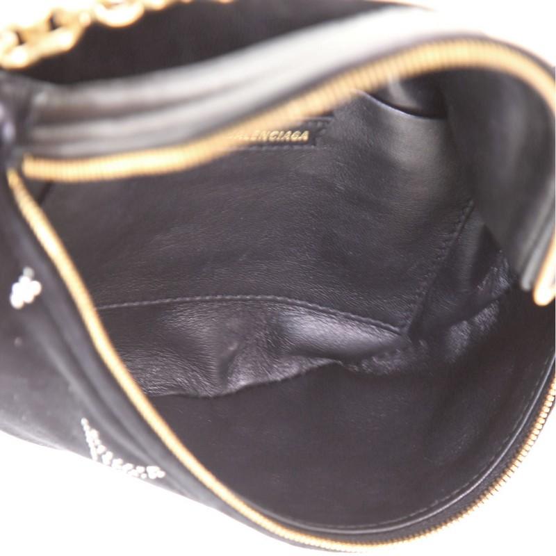 Balenciaga Souvenir Belt Bag Crystal Embellished Velvet XS In Good Condition In NY, NY