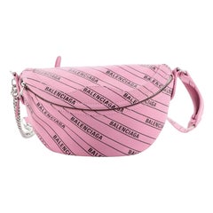 Balenciaga Souvenir Gürteltasche bedrucktes Leder XXS