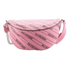 Balenciaga Souvenir Gürteltasche bedrucktes Leder XXS
