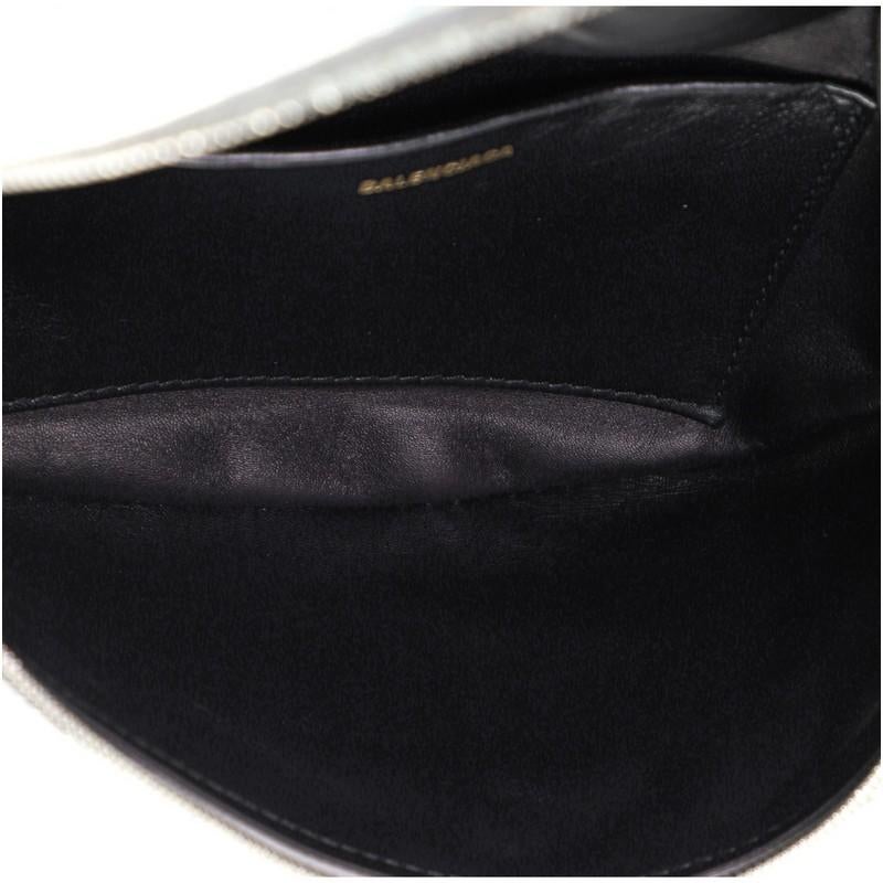 Gray Balenciaga Souvenir Belt Bag Quilted Leather XS