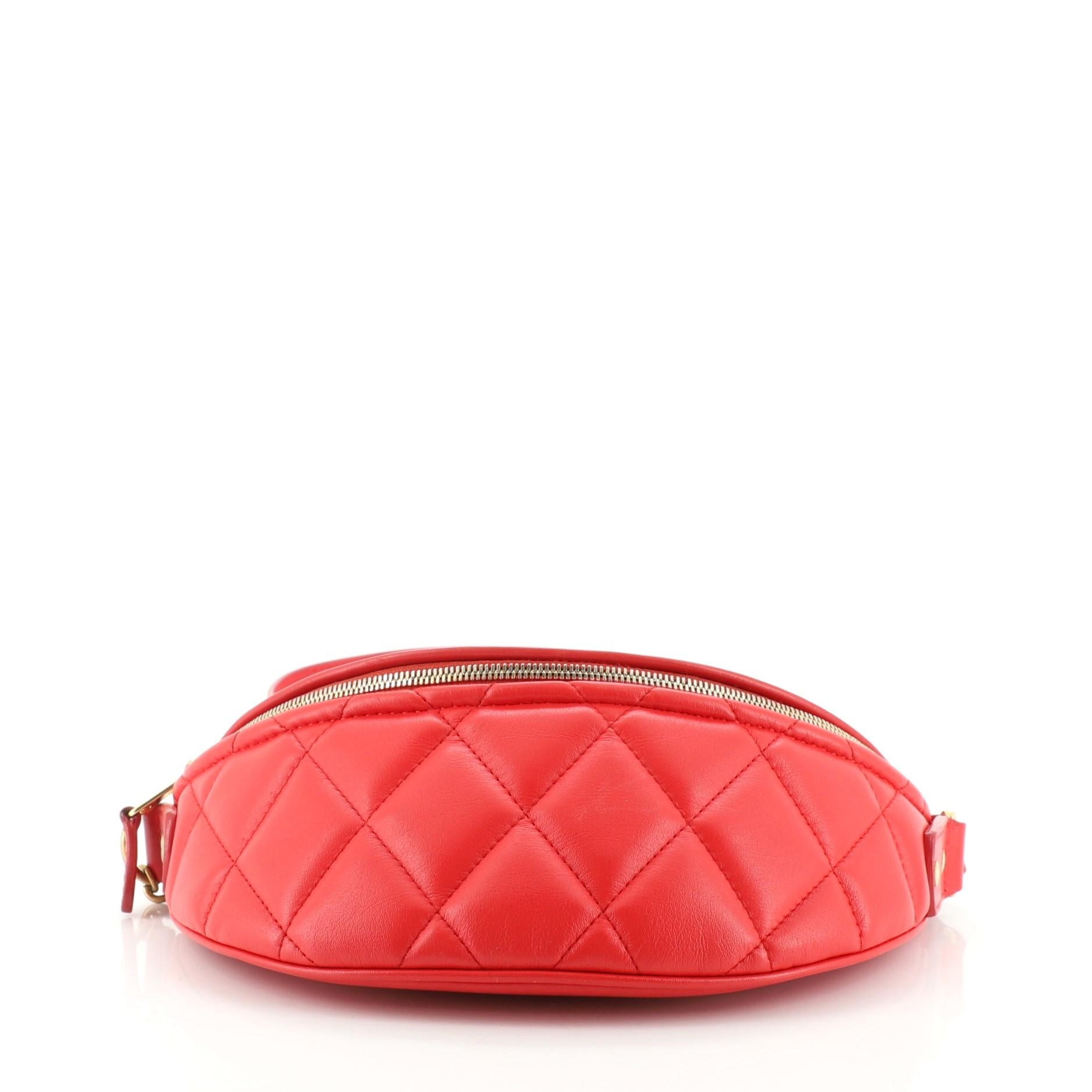 Balenciaga Souvenir Gürteltasche aus gestepptem Leder XXS im Zustand „Gut“ in NY, NY