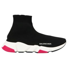 Balenciaga Speed Logo Print Stretch High Top Sneakers EU 39 UK 6 US 9 