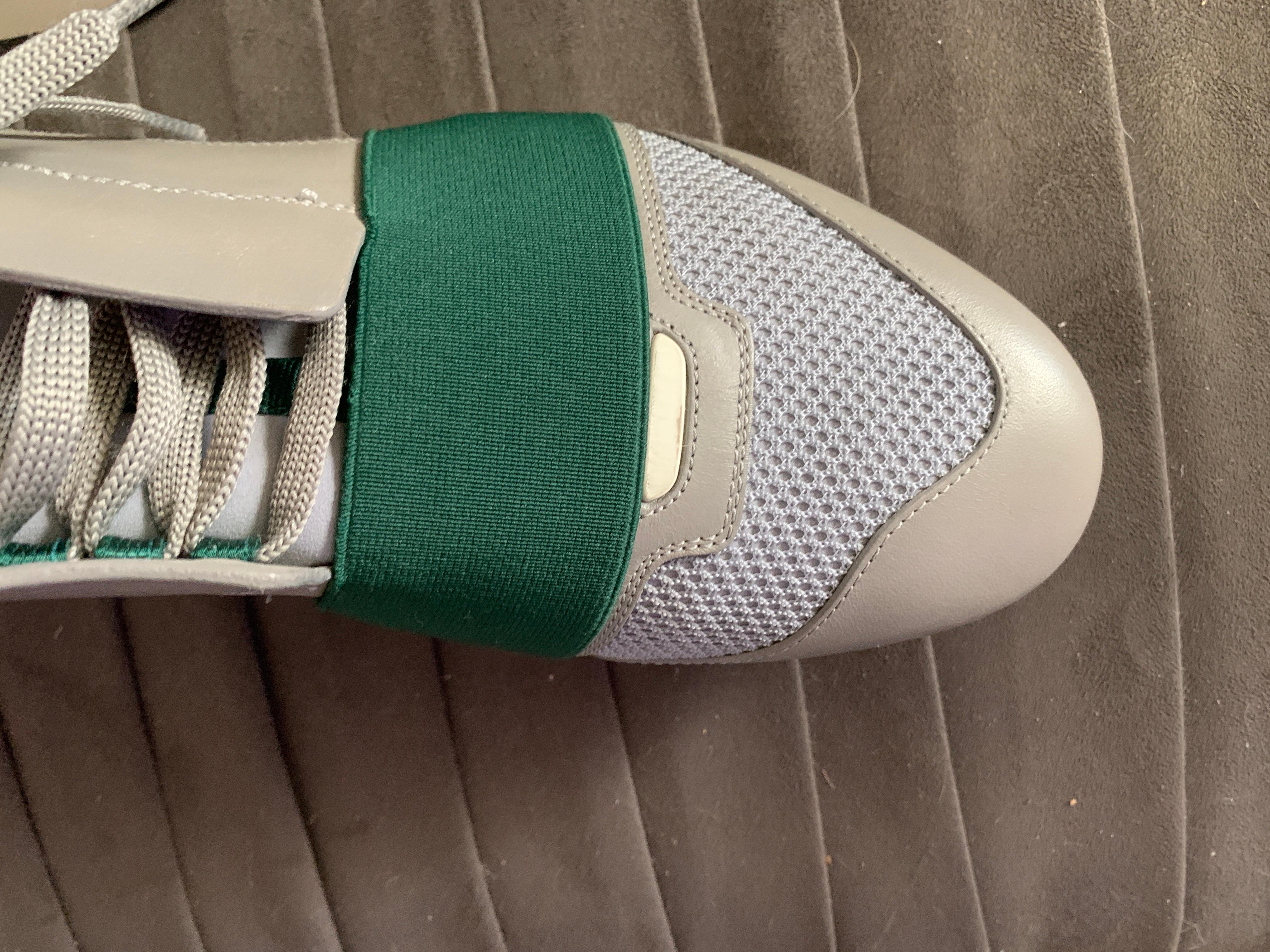 Balenciaga - Chaussures de course unisexe grises et vertes, pour homme, taille 43/10  en vente 4