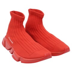 Balenciaga Speed Sneakers in Red Polyester