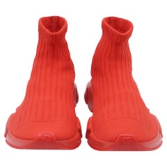 Balenciaga Speed Sneakers in Red Polyester