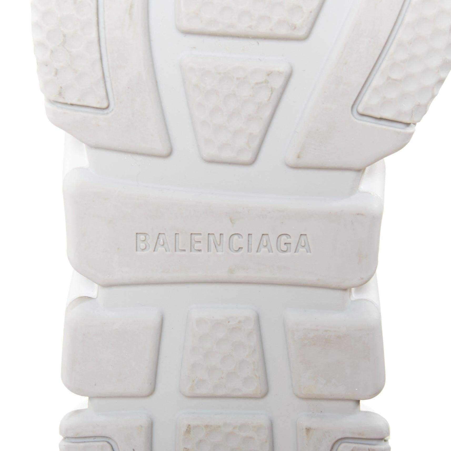 BALENCIAGA Speed Trainer Clear Sole grey sock sneakers EU37 in vendita 4