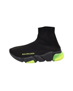 Balenciaga Speed Trainers in Clearsole Yellow Fluo Polyester