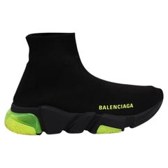Balenciaga Speed Trainers in Clearsole Yellow Fluo Polyester