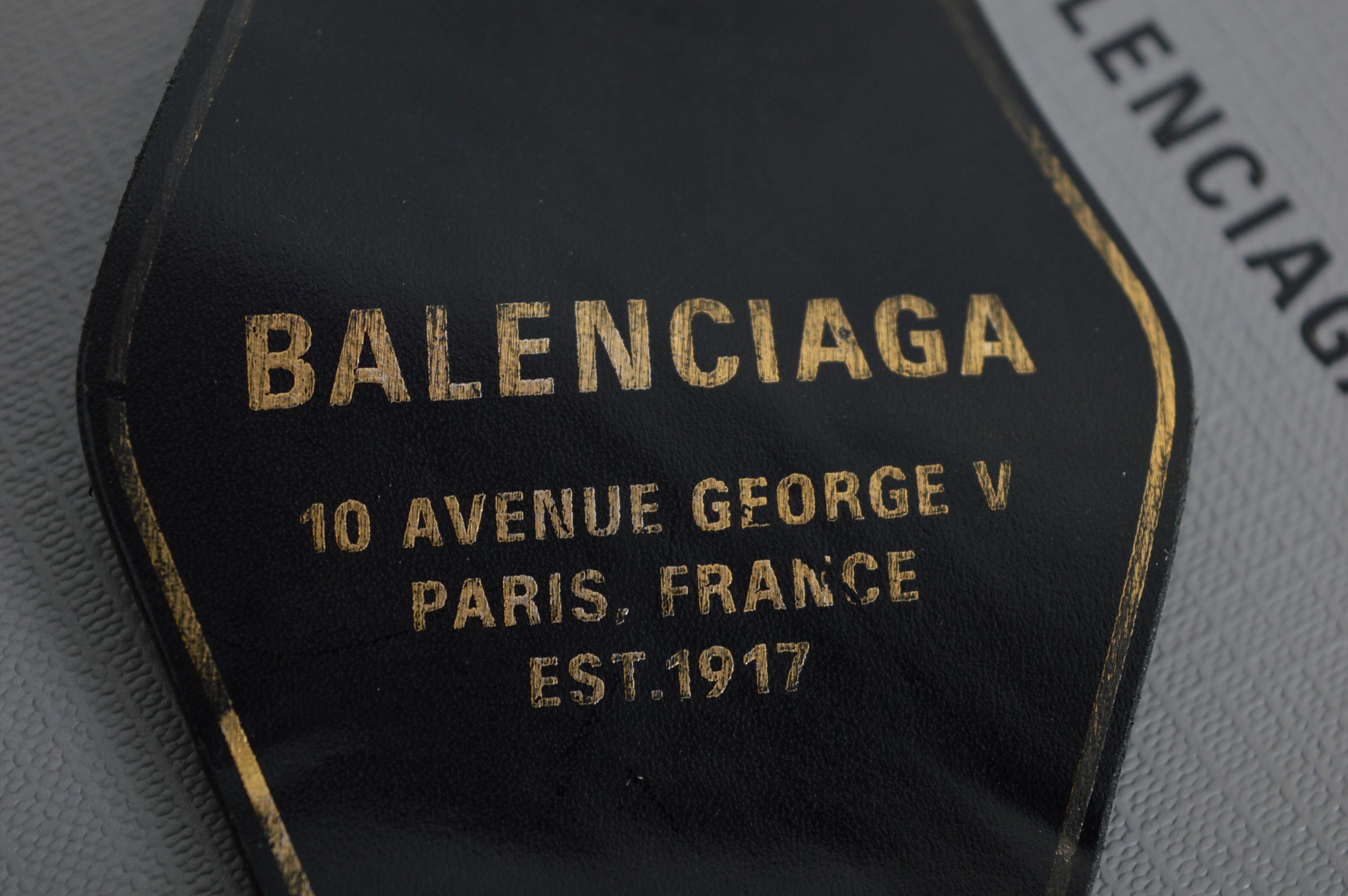BALENCIAGA Spring 2024 Show Invite Leather Hotel Room Charm Key Ring Bag Charm For Sale 11