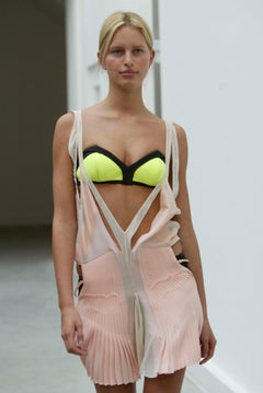 Balenciaga Spring Summer 2004 delicate pink silk top
