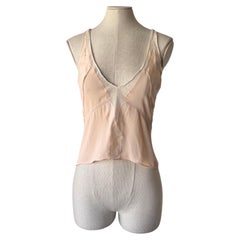 Balenciaga Spring Summer 2004 delicate pink silk top