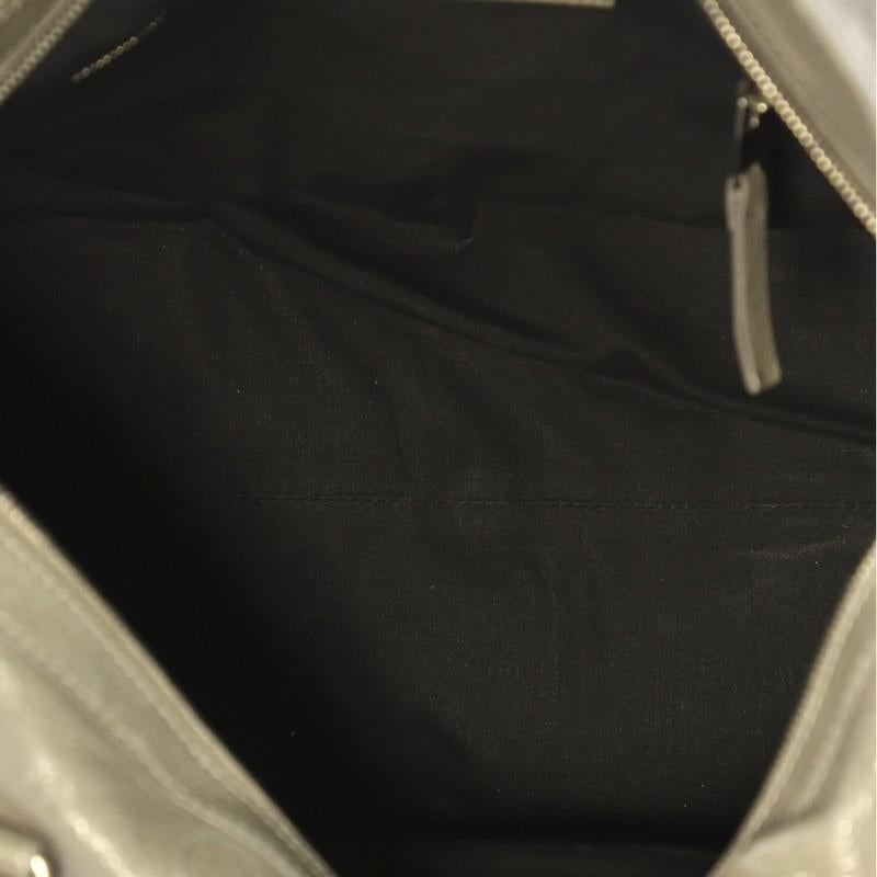 Gray Balenciaga Squash Duffle Bag Lambskin Small
