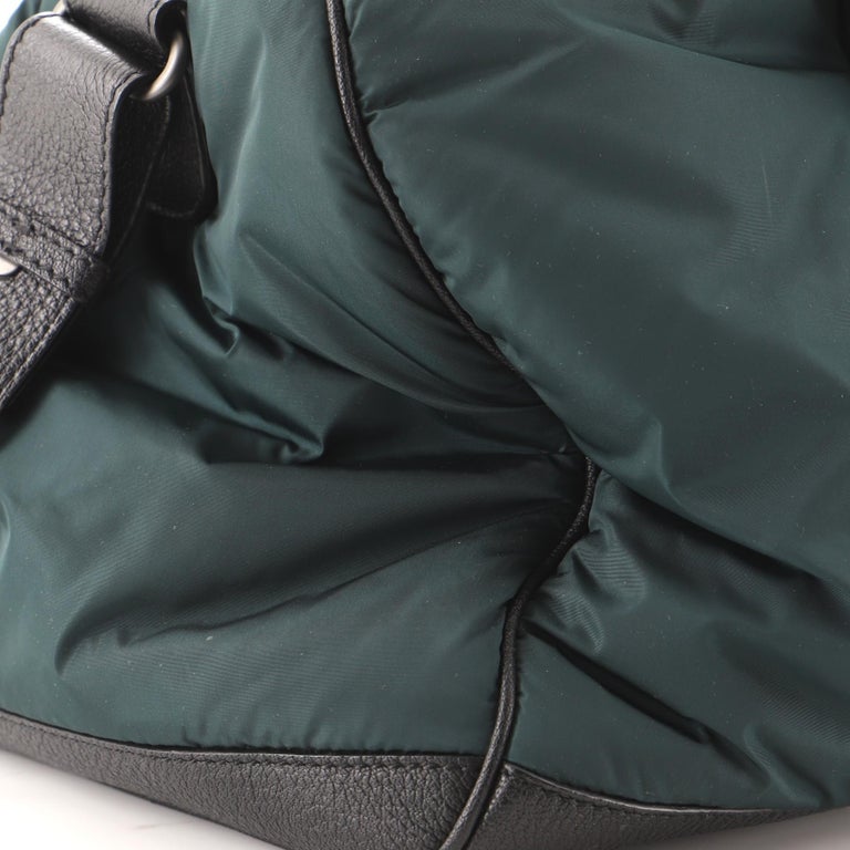 Balenciaga Squash Duffle Bag Nylon with Leather Small For Sale at 1stDibs