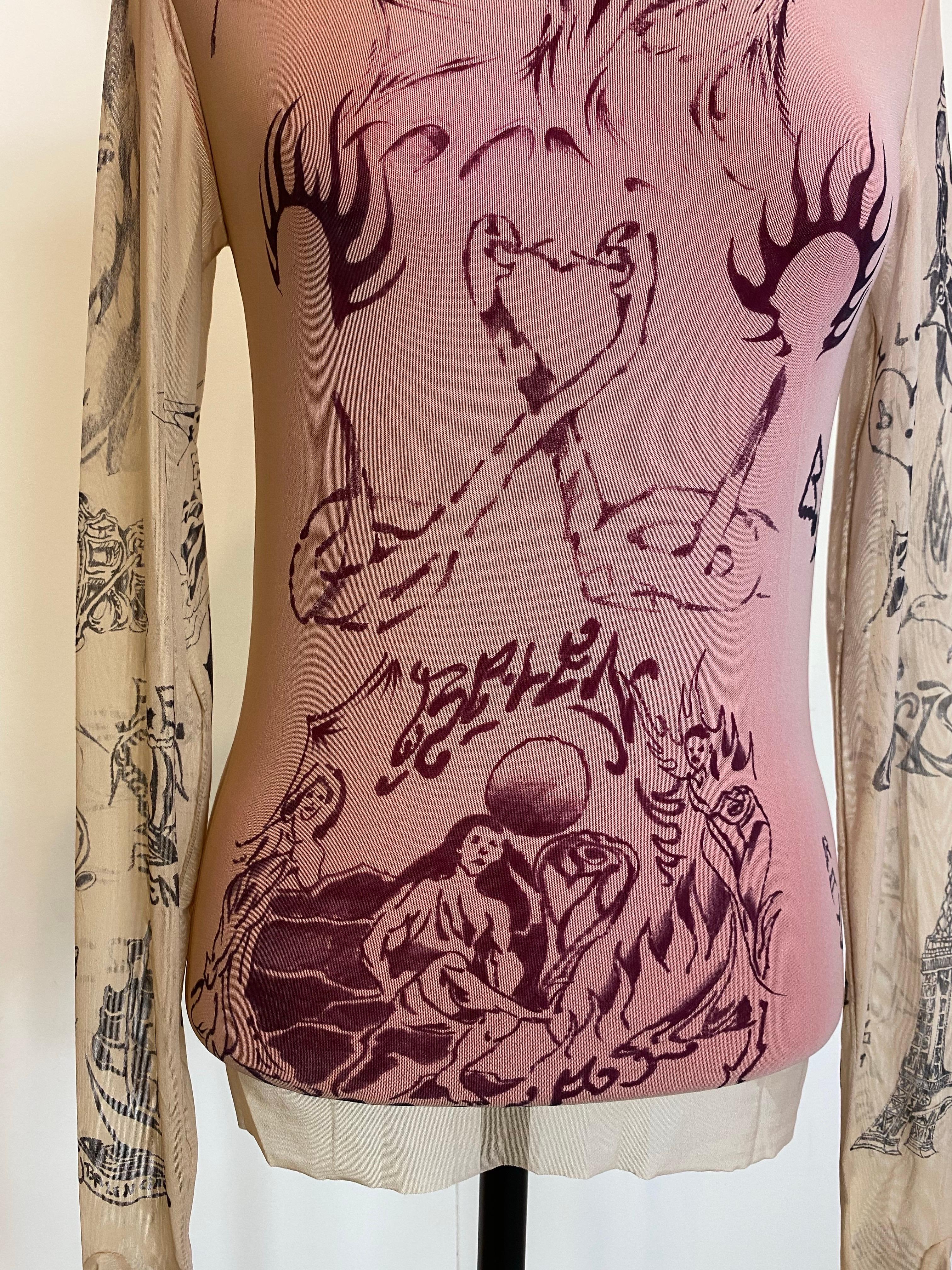 Balenciaga SS2024 tattoo long sleeves Top 1