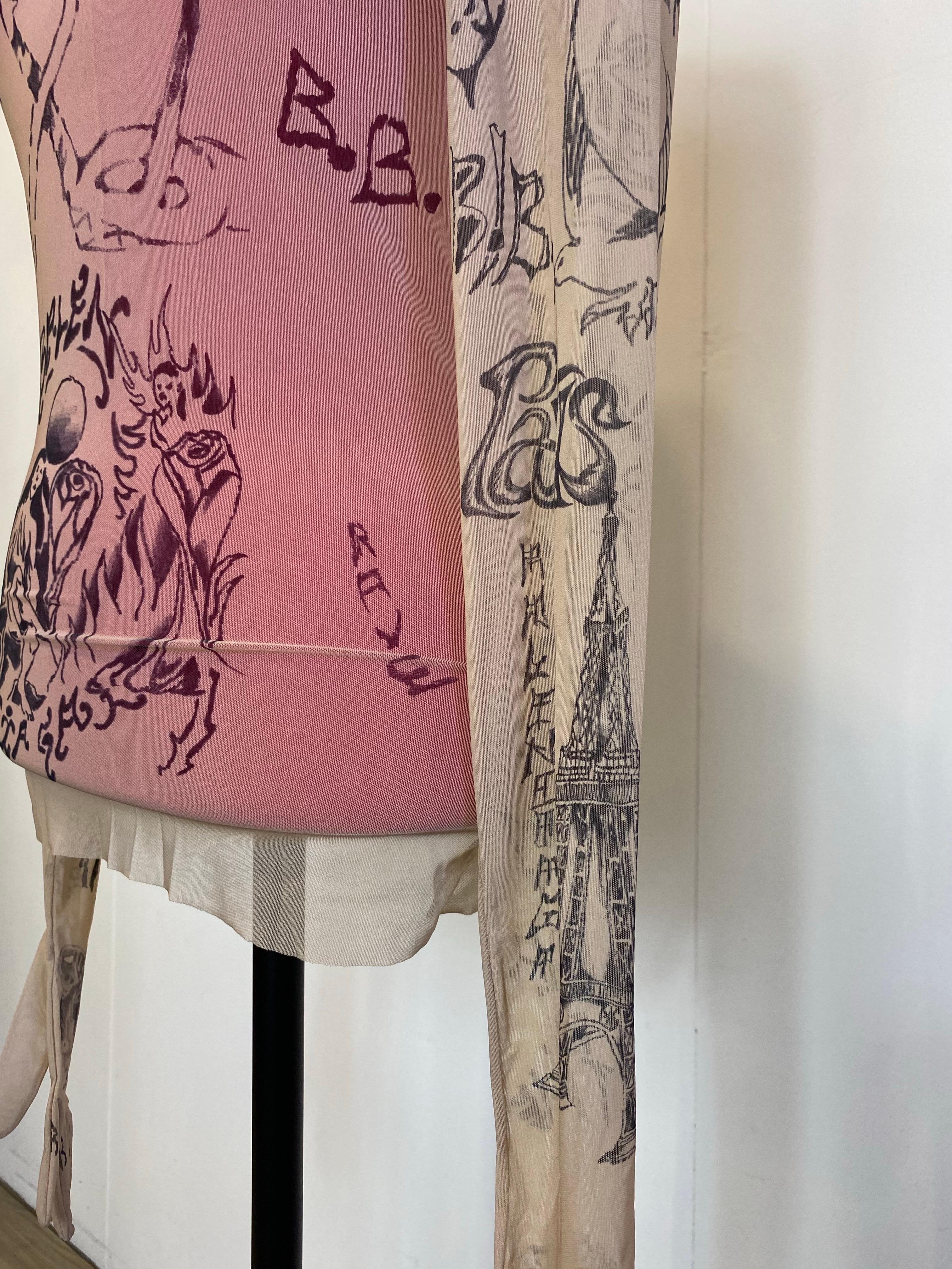 Balenciaga SS2024 tattoo long sleeves Top 2