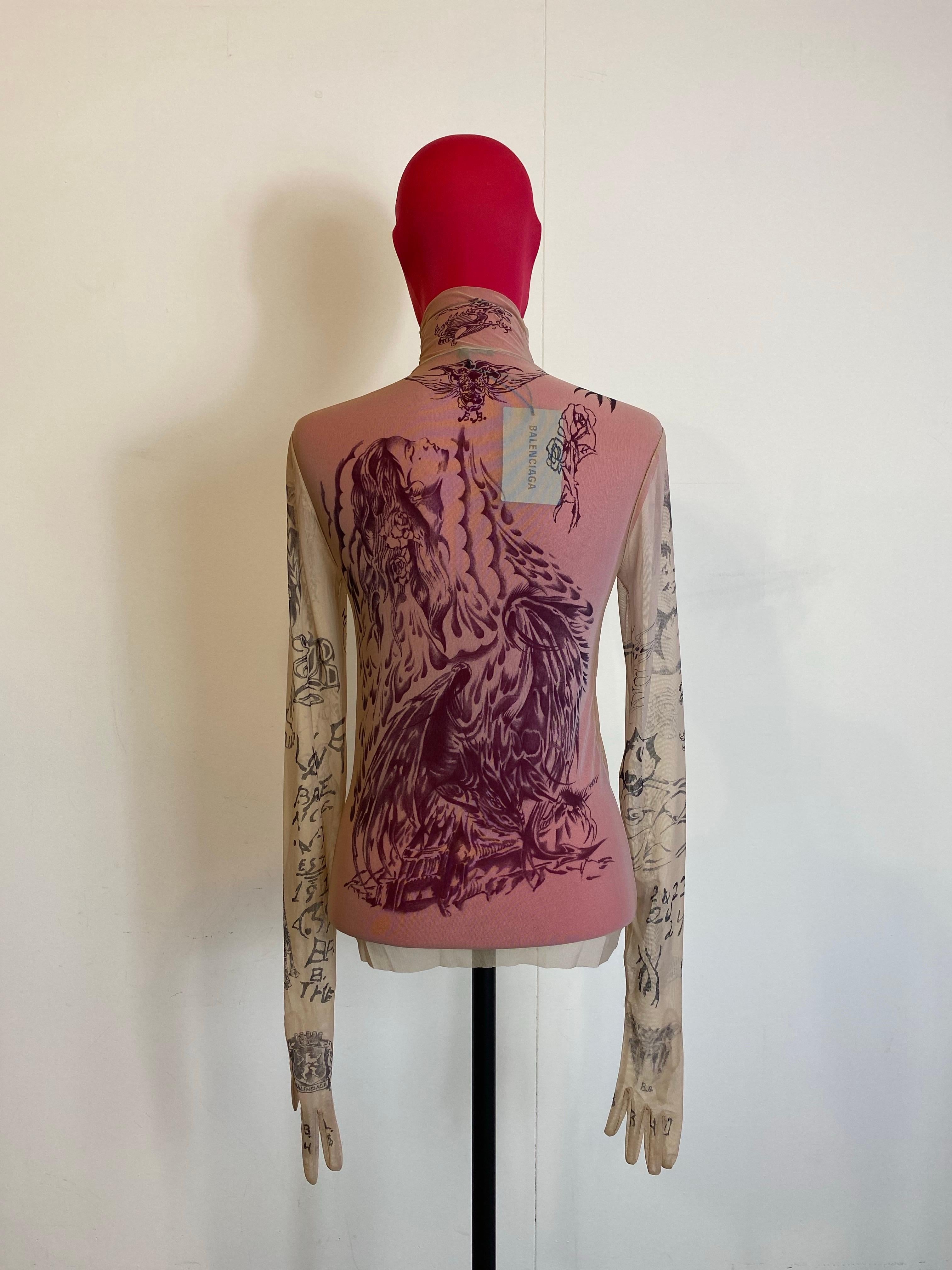 Balenciaga SS2024 tattoo long sleeves Top 3