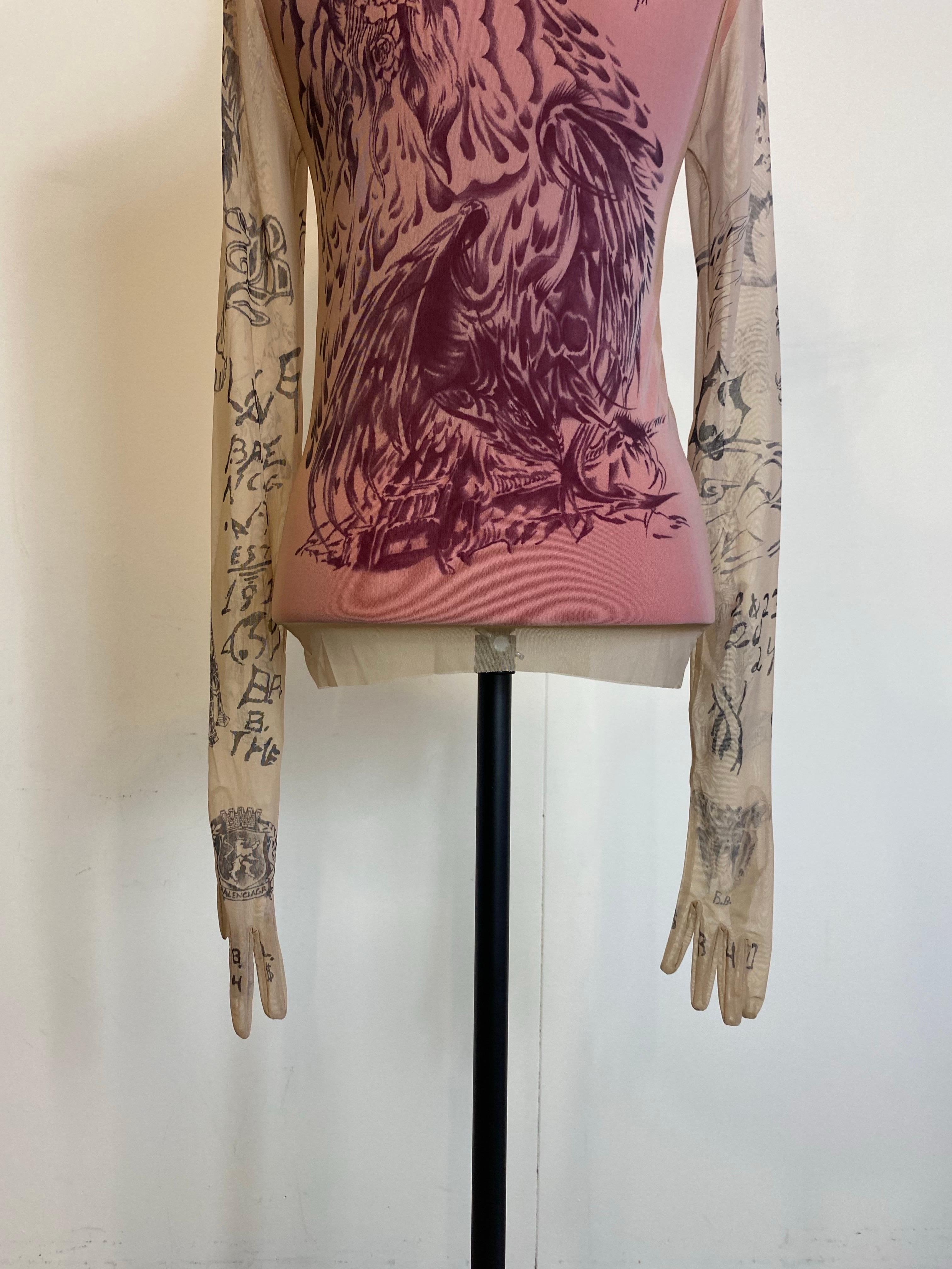 Balenciaga SS2024 tattoo long sleeves Top 4