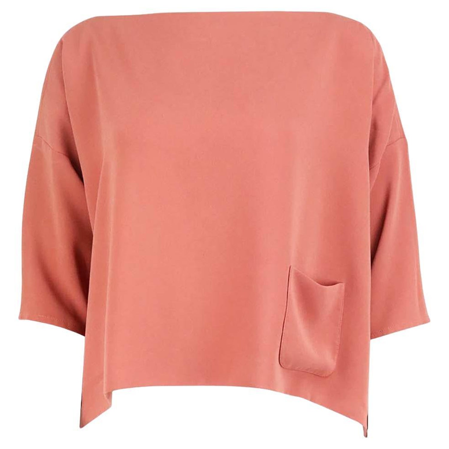 Balenciaga Stretch Crepe Blouse FR 36 UK 8 For Sale at 1stDibs