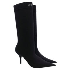  Balenciaga Stretch-jersey Sock Heeled Boots 39