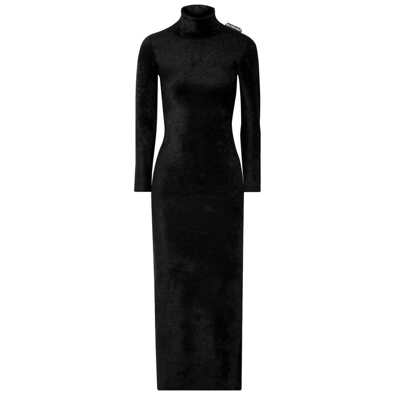 velvet balenciaga dress