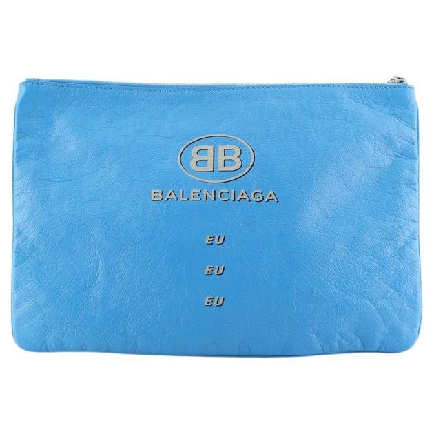 Balenciaga Supermarket Pouch Leather Medium
