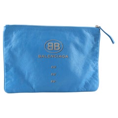 Balenciaga Supermarket Pouch Leather Medium