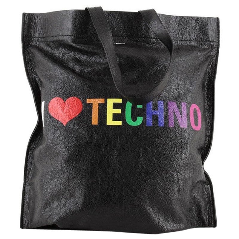 Balenciaga Supermarket Shopper Bag Printed Leather Large