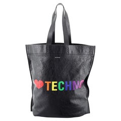Balenciaga Supermarket Shopper Bag Printed Leather Large