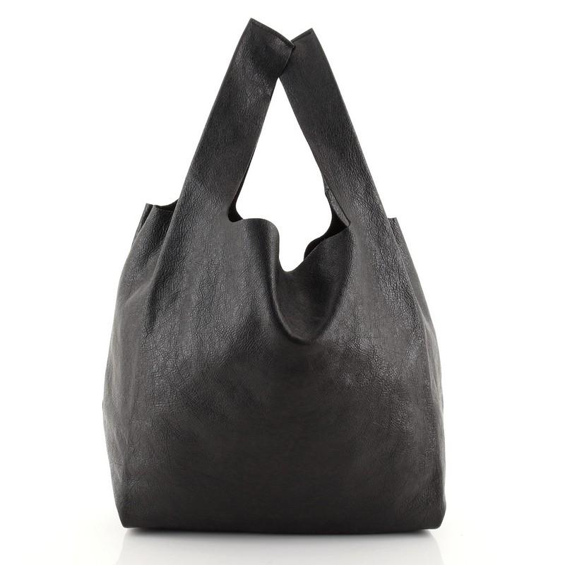 Balenciaga Supermarket Shopper Bag Printed Leather Small In Good Condition In NY, NY