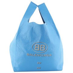 Balenciaga Supermarket Shopper Bag Printed Leather Small