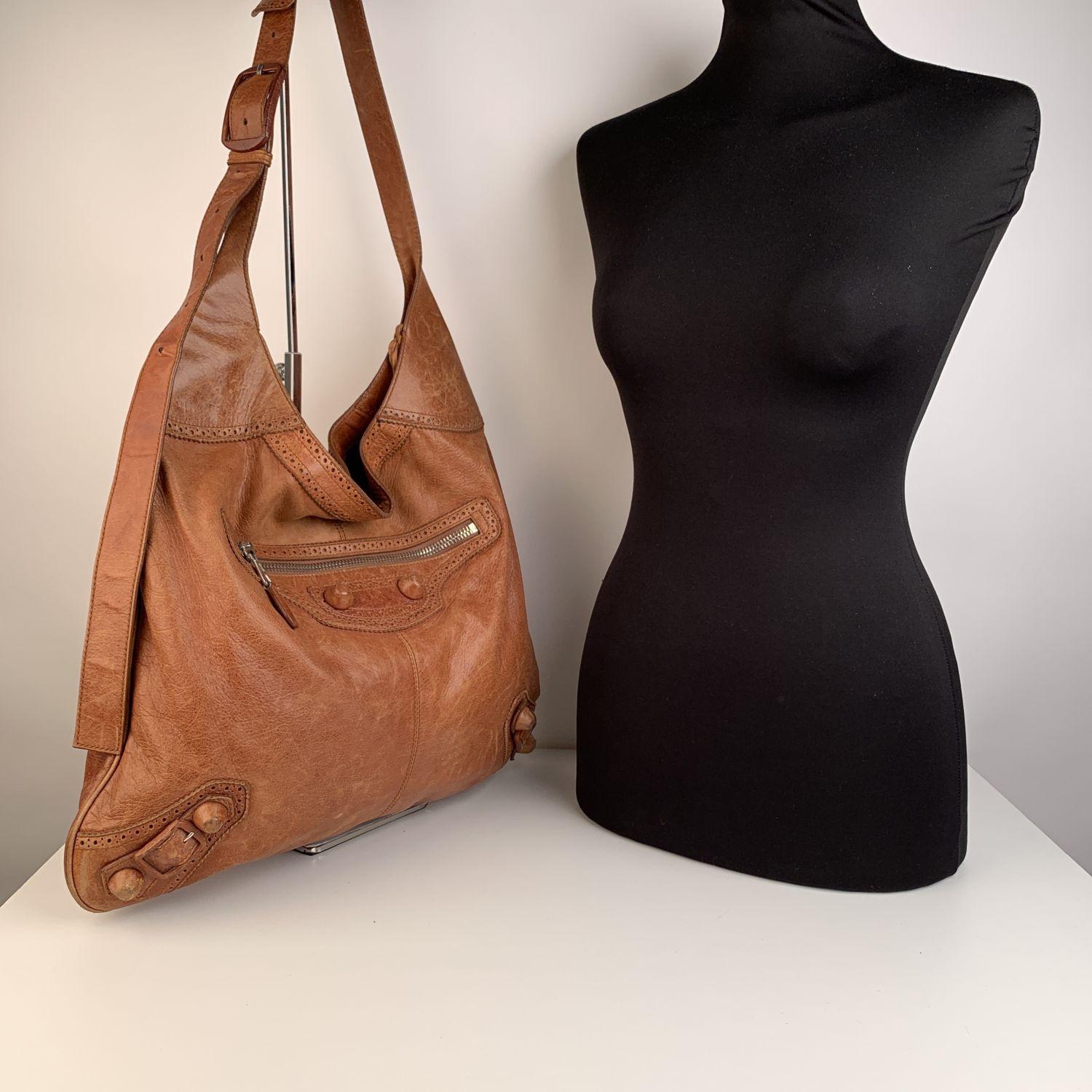 balenciaga tan bag