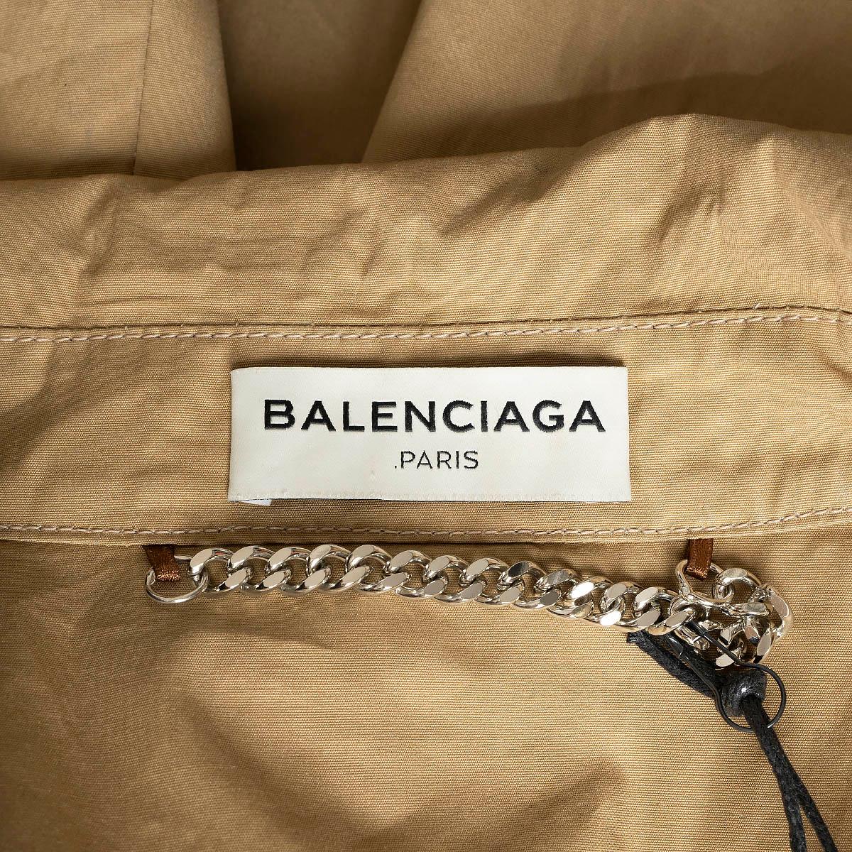 BALENCIAGA tan cotton 2016 SWING TRENCH Coat Jacket 40 M 6