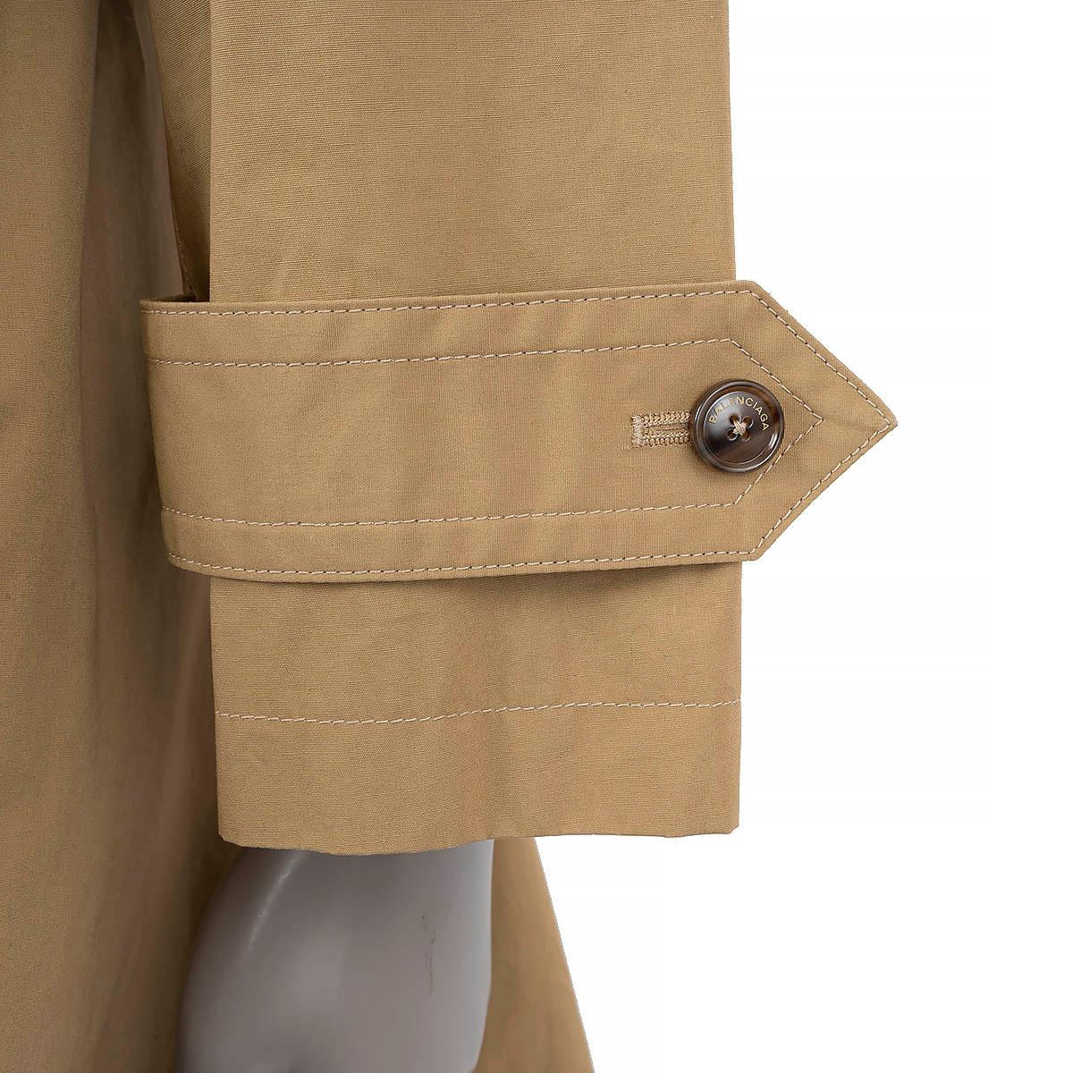 BALENCIAGA tan cotton 2016 SWING TRENCH Coat Jacket 40 M 5