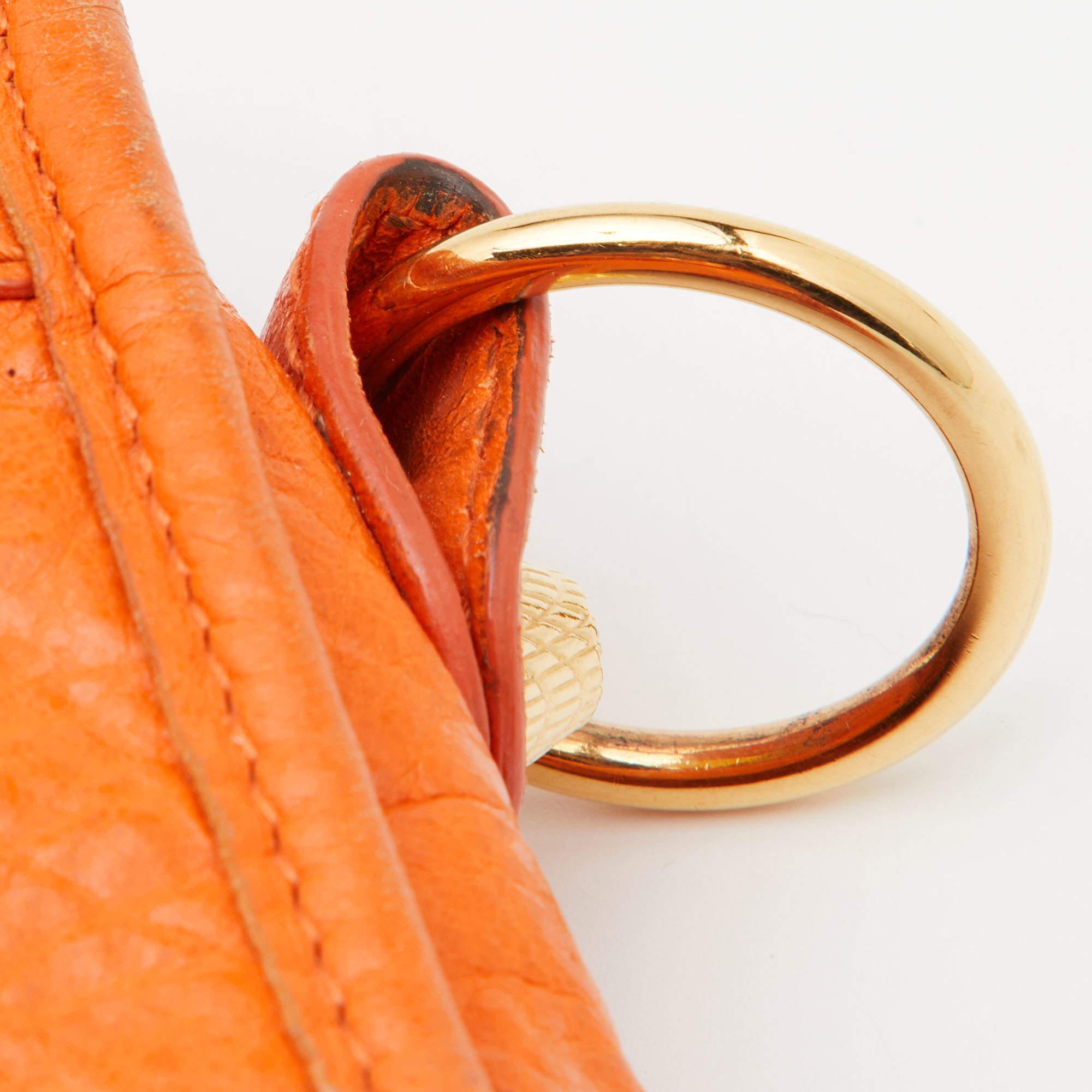 Balenciaga Tangerine Leather Mini RH City Bag 9