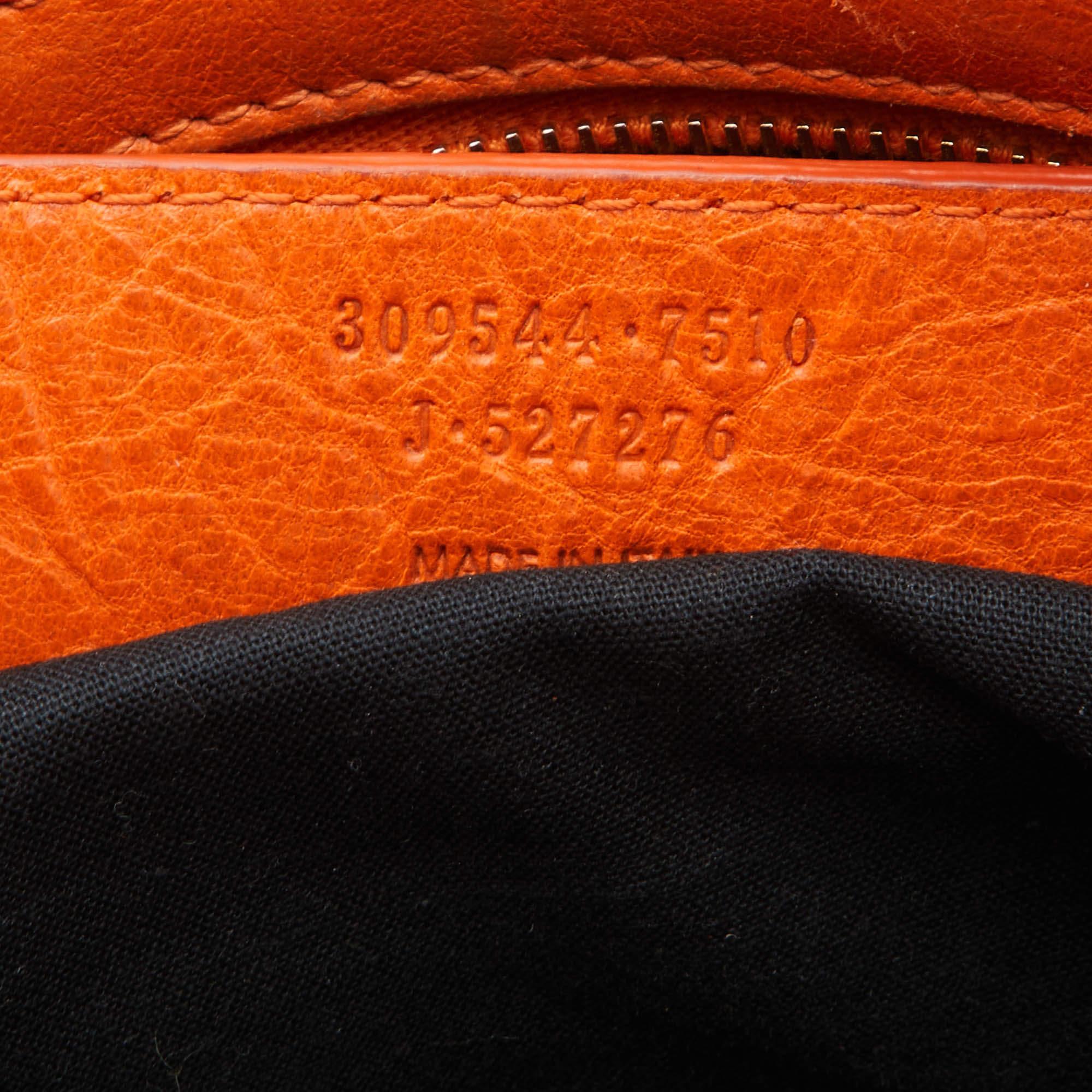 Balenciaga Tangerine Leather Mini RH City Bag 14