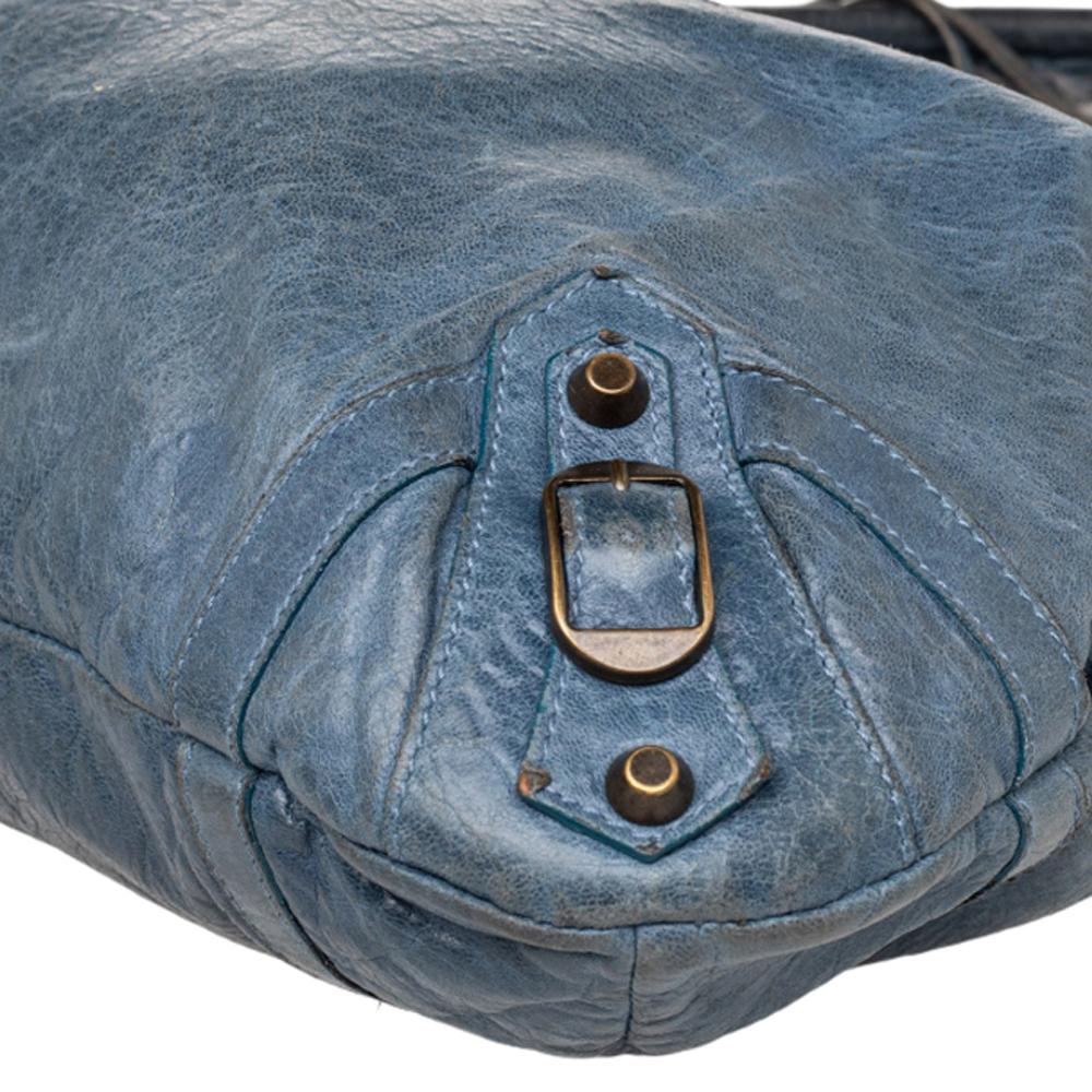 Balenciaga Tempete Leather RH Purse Bag In Fair Condition In Dubai, Al Qouz 2